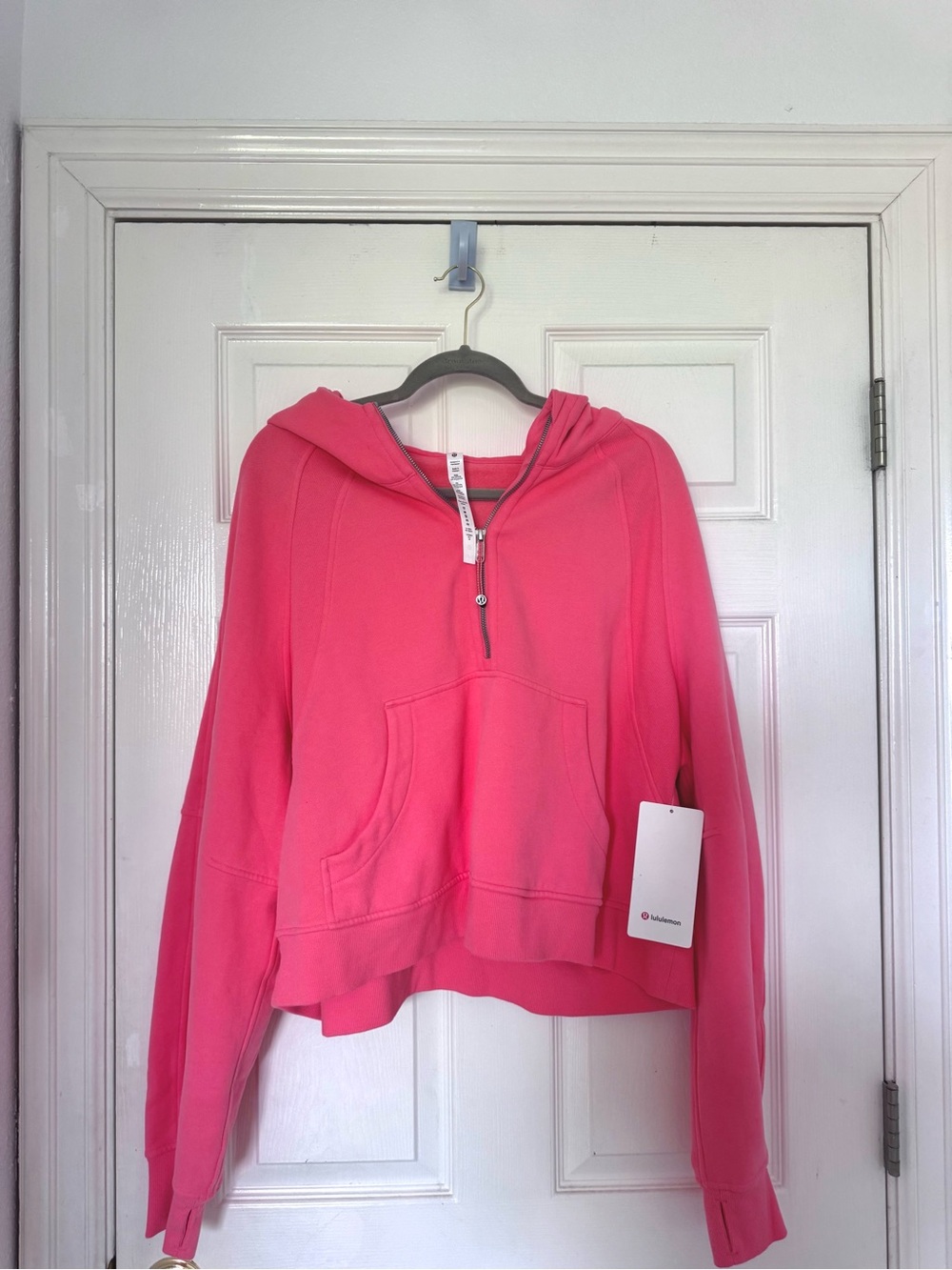 Lululemon Scuba Half-Zip Hoodie - Raspberry Cream